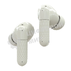 Наушники TWS More choice БВ37 белый/серый, внутриканальные, Bluetooth, сенсорное управление, до 4 ч