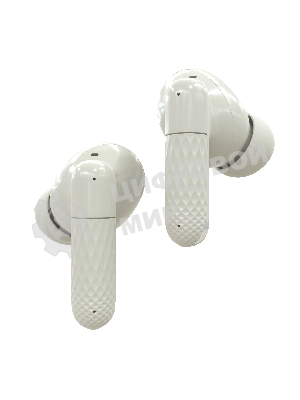 Наушники TWS More choice БВ37 белый/серый, внутриканальные, Bluetooth, сенсорное управление, до 4 ч