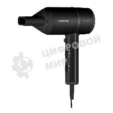Фен Polaris PHD 2044Ti Quattro Ionic черный, 1900 Вт, компактный, ионизация