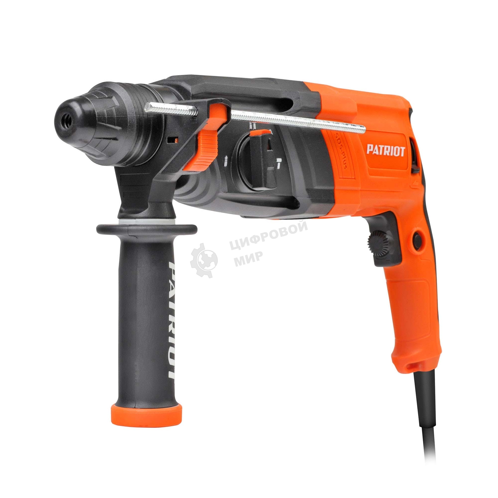 Перфоратор Patriot RH 243, SDS+, мощность 770 Вт, 2.6 Дж, 3 режима работы, макс.диаметр 24мм, глубиномер, кейс