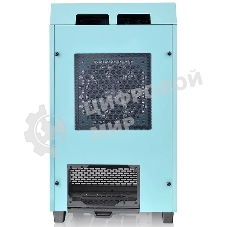Компьютерный корпус Thermaltake The Tower 100 Turquoise черный без БП miniITX 1x120мм 3x140мм 2xUSB 3.0 audio bott PSU