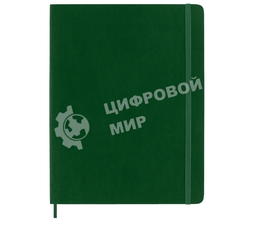 Блокнот Moleskine CLASSIC SOFT QP623K15 XLarge 190х250мм, 192 страниц, нелинованный, мягкая обложка, зеленый
