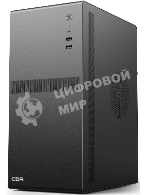 Компьютерный корпус CBR mATX Minitower V203, без БП, 1хUSB 3.0, 1хUSB 2.0, HD Audio+Mic, черный PCC-MATX-V203-WPSU