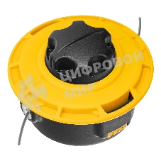 Катушка для триммера Denzel полуавтомат. легкая заправка гайка М10 М10 М8, лев.,шаг 1,0 1,25мм