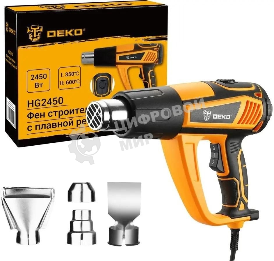 Фен технический Deko HG2450 2450Вт темп.350/600С