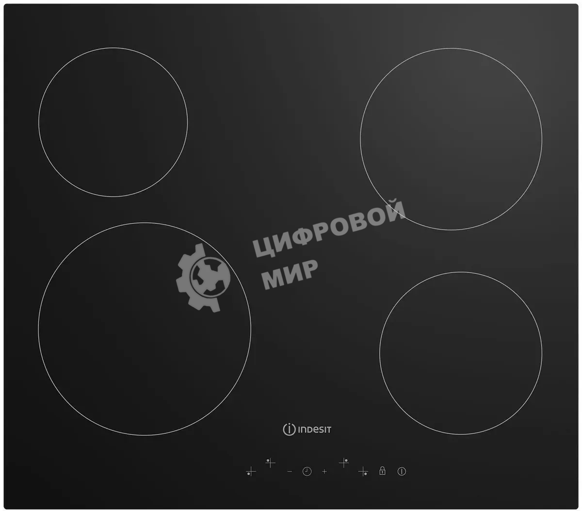 Электрическая варочная панель Indesit IRT 160, независимая, черный