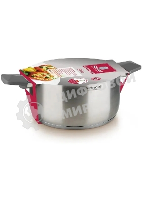 Кастрюля с/кр 20 см (2,8 л) серые ручки Rondell 714-RDS Strike