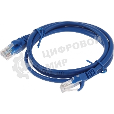 Патч-корд Premier PP12-1M/B 1000Гбит/с UTP 4 пары cat.5E CCA molded 1м синий RJ-45 (m)-RJ-45 (m)