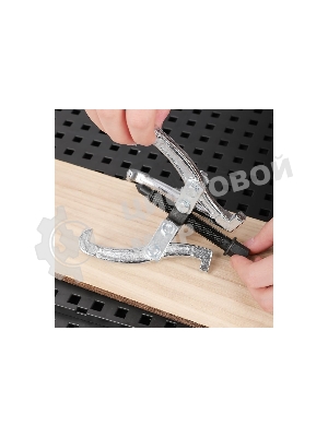 Съемник подшипников трехзахватный Deli DL-S3 75мм(рабочий ход болта), внешний диаметр 15-80мм, внутренний диаметр 35-60мм, сталь 45#