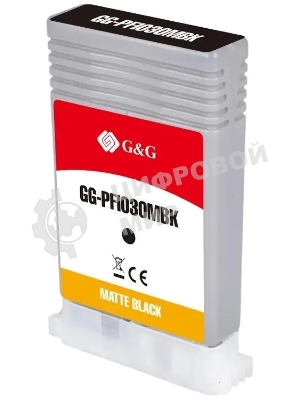 Картридж струйный G&G GG-PFI030MBK PFI-030MBK черный матовый (55мл) для Canon imagePrograf TA-20/30 TM-240/340