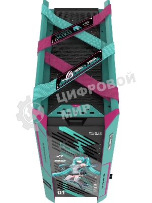 Корпус ASUS ROG Strix Helios II GX601S Hatsune Miku Edition Black, Full-Tower, чёрный, 4 x 140 мм