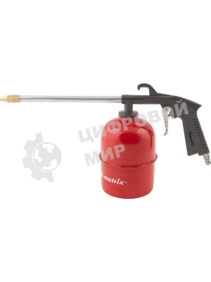 Набор пневмоинструмента Matrix, 5 предметов, быстросъемное соед. краскорасп. с верхним бачком