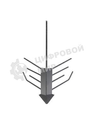 Картофелевыкапыватель ПАТРИОТ б/сц ТИП.1 (Все мотоблоки) ширина 550 мм, высота 445 мм КВ 550.445.5