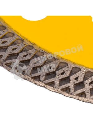 Диск алмазный отрезной Denzel 115 х 22,2мм, сплошной, супертонкий, горячий пресс, сухой/мокрый рез