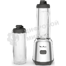 Блендер стационарный Moulinex LM15FD10 300Вт серебристый/черный