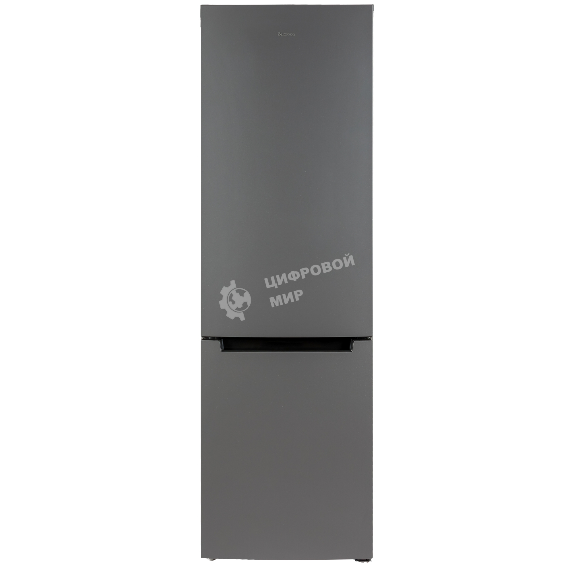 Холодильник Бирюса W6130 матовый графит двухкамерный 245/100л морозилка снизу