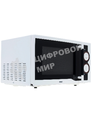 Микроволновая печь BBK 23MWS-928M/W/RU белый, 23 л, 900 Вт, переключатели - поворотный механизм