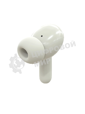 Наушники TWS More choice БВ37 белый/серый, внутриканальные, Bluetooth, сенсорное управление, до 4 ч