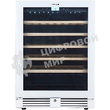 Винный шкаф встраиваемый Cellar Private CP051-1TWH белый, 136 л, 1 отсек, 51 бут.