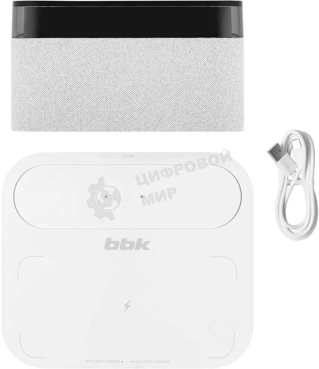 Портативная колонка BBK BTA2020 белый 5W 1.0 BT 10м 1200mAh