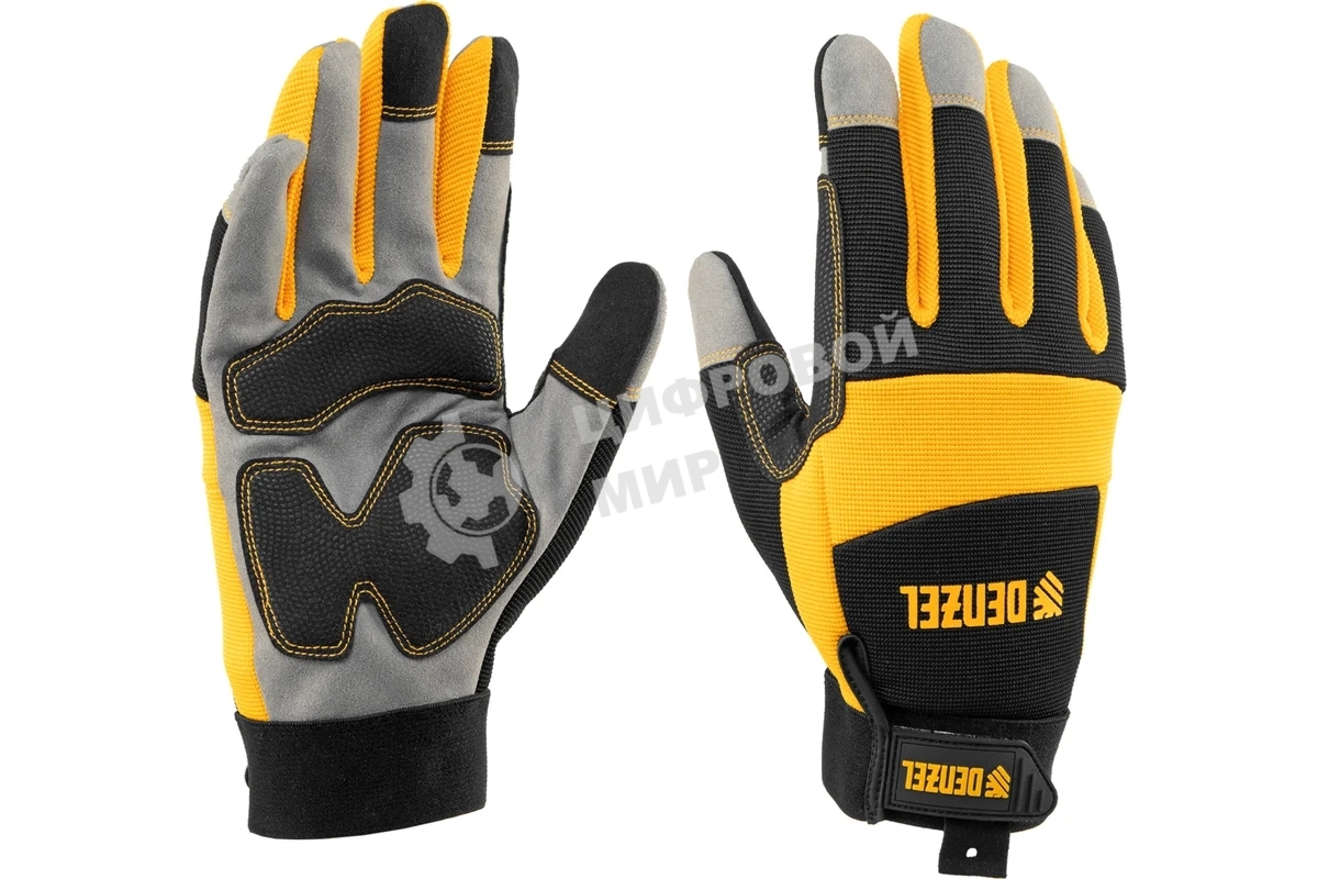 Перчатки универсальные Denzel 67991 усиленные, размер 10