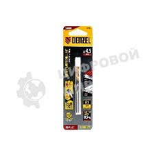 Сверло спиральное по металлу Denzel 4,5 x 80 мм, Р6М5, Golden Tip, многогранная заточка