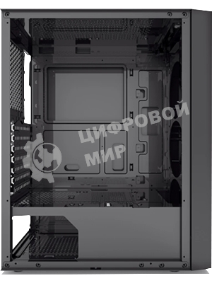 Корпус без блока питания PCCOOLER MA100 MESH BK, Mesh Mid Tower, черный, TG, 0.4 SPCC, 3x120мм ARGb ATX, mATX, mITX 160/310/180мм 2x2.5