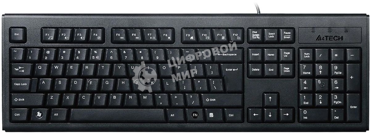 Комплект клавиатура + мышь A4 KRS-8372 клав:черный мышь:черный USB