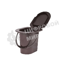 Ведро-туалет 13л М6081 со съемной ручкой Альтерна