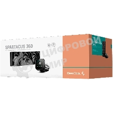 Система водяного охлаждения Deepcool Spartacus 360 ARGB Soc-AM5/AM4/1200/1700/1851 черный 4-pin 32.23dB Al LCD 2073gr Ret (R-SPT360-BKDSMP-G-1)