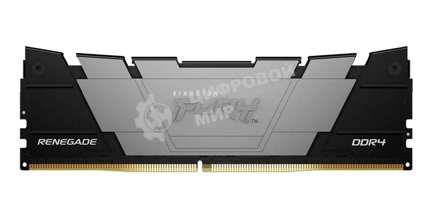 Оперативная память Kingston Fury Renegade, DDR4, 16GB (2x8GB), 4600MHz, CL19, DIMM, с радиатором, черный
