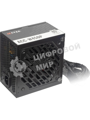 Блок питания Accord ACC-W450P, 450Вт, 80 PLUS WHITE, 120мм, черный