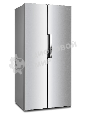 Холодильник Hyundai CS4502F нержавеющая сталь двухкамерный Side by Side 271/165л морозилка сбоку