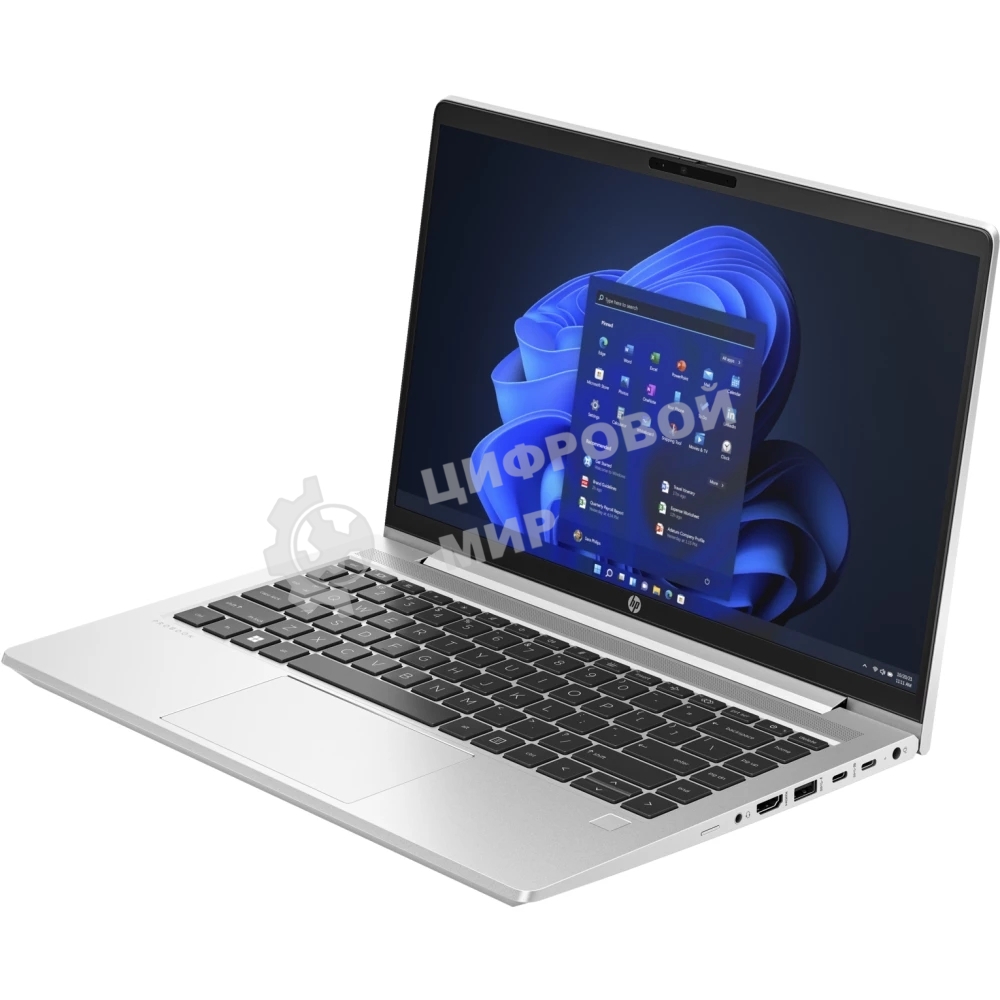 Ноутбук HP ProBook 440 G10 серебристый 14 FHD IPS 250 nits/i7-1355U/8Gb (1x8Gb)/SSD 512G/Pike Silver Aluminum/F