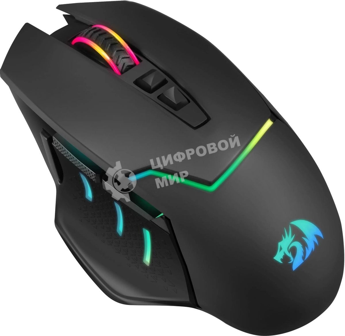 Мышь беспроводная Redragon Mirage Pro черный, 8000 dpi, радиоканал, USB, кнопки - 9