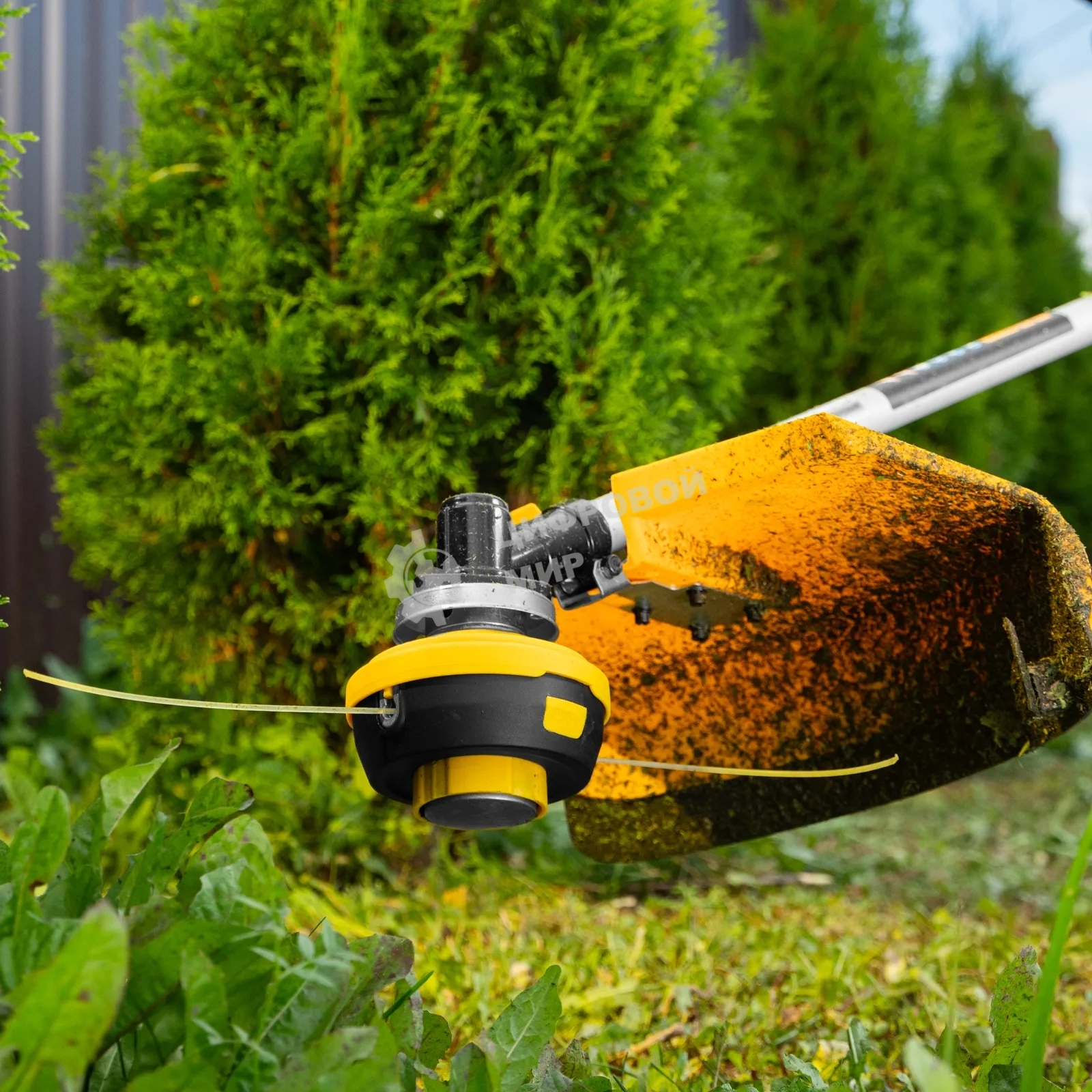 Триммер бензиновый Denzel DGT-430, 43см3, 2,5 л.с., неразъемная штанга, состоит из 2 частей