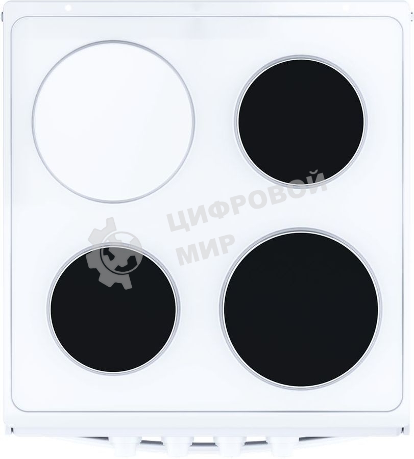 Плита электрическая Flama AE 1304 W белый, конфорок 3 шт, духовка 50 л, 50 см x 85 см x 60 см