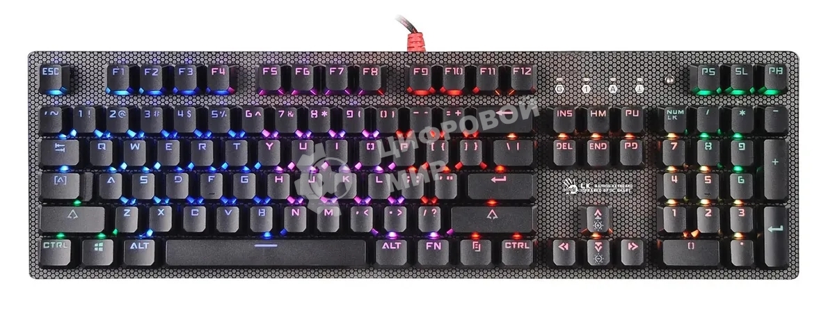 Клавиатура проводная A4Tech Bloody B810R NetBee USB черный