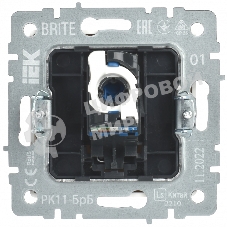 Розетка компьютерная IEK BRITE РК11-БрБ RJ45 кат.6 белый