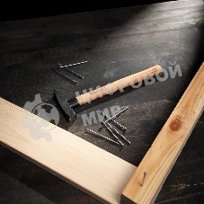 Молоток слесарный Denzel 200 г, кованый квадратный боек, буковая рукоятка