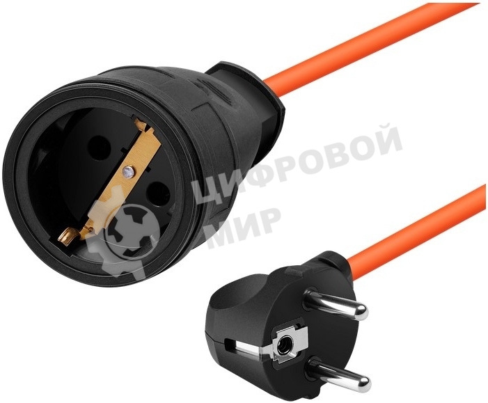 Удлинитель силовой Defender Ext2G-01-30 6А, 30 м, б/з - без рамки