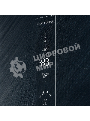 Холодильник Бирюса SBS 541 TBG текстурированное черное стекло двухкамерный 343/198 л морозилка слева, NoFrost, Side-by-side