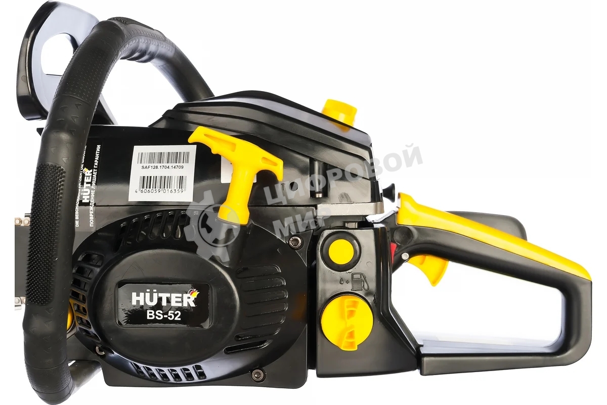 Бензопила Huter BS-52 70/6/32.4 квт, 52 см3, бак 0,55 л, антивиб. система, шина 50 см/20