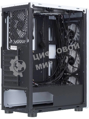 Компьютерный корпус AeroCool/Formula CL-3303W RGb белый без БП ATX 6x120мм 2xUSB 2.0 1xUSB 3.0 audio bott PSU