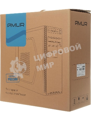 Компьютер Amur Нарвал B7I21 MT i3 12100 (3.3) 16Gb SSD 256Gb UHDG 730 FreeDOS GbitEth 400W мышь клавиатура черный (RUS) (2147002)