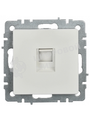 Розетка компьютерная IEK BRITE РК11-БрБ RJ45 кат.6 белый