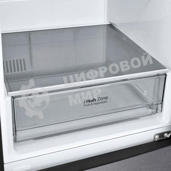 Холодильник LG GA-B509CLSL графитовый двухкамерный 277/107л морозилка снизу, No Frost
