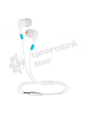 Проводные наушники Smartbuy A7 белый, внутриканальные, Jack 3.5 мм, микрофон на проводе
