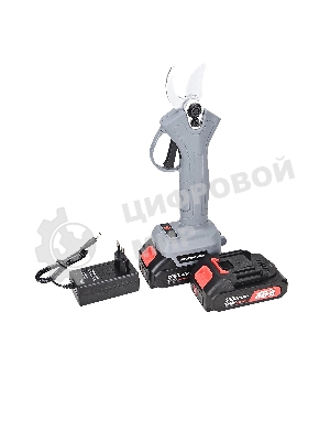 Аккумуляторный секатор садовый бесщеточный ProfiPower MKGSP-18V (Li-ion-2шт, 2.0А·ч, зап. лезвие, набор ключей, З/У, в кейсе)