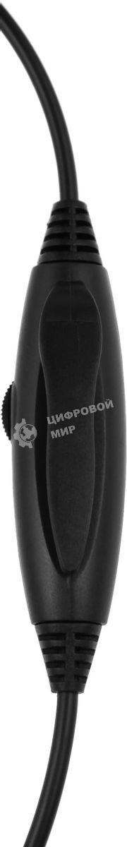 Гарнитура проводная с микрофоном A4Tech HU-50 черный 2м накладные USB оголовье